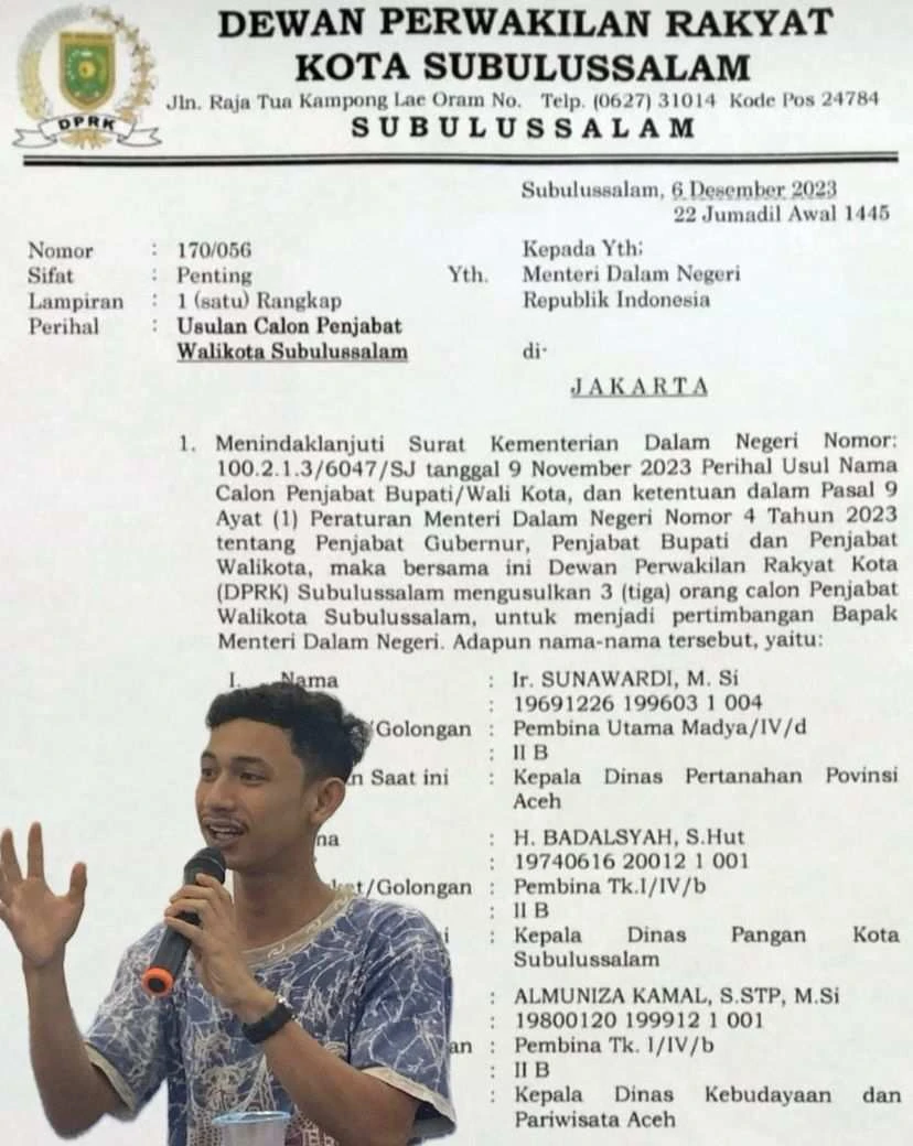 Mahasiswa Subulussalam : PJ Walikota Subulussalam Wajib Putra Daerah !!!